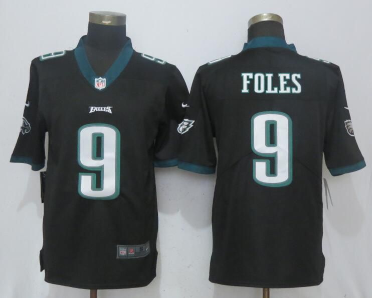 Men Philadelphia Eagles 9 Foles Black 2017 Vapor Untouchable NEW Nike Limited Playey NFL Jerseys